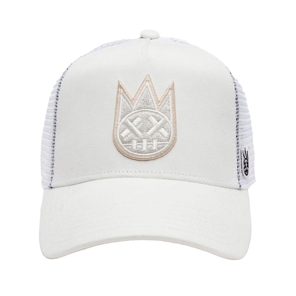 Cult Of Individuality Trucker Hat Clean Logo Unisex White 625AC
